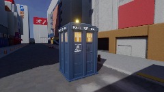 Cinematic Tardis take off and landing