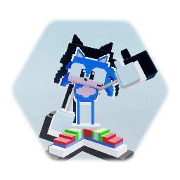 Sonic 3D Voxel Art!