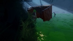 Shrek sees a zombie