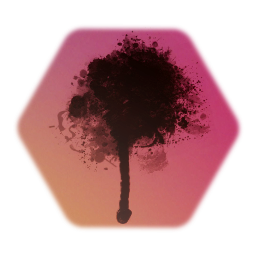 Black Paint Blotch (#5) Sticker