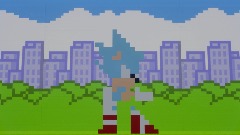 Very low-res Sonic gettin jiggy wit it