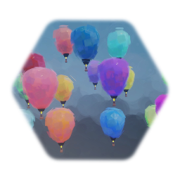 Random hot air balloon enemy AI
