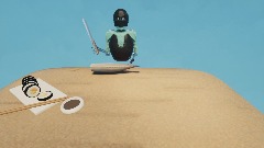 Blue Green Robot scene two