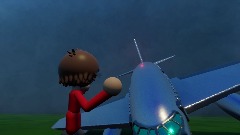 He got hit by a plane