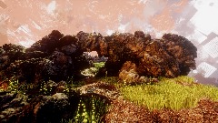 Realistic Scene           (Rocks and Grass.)