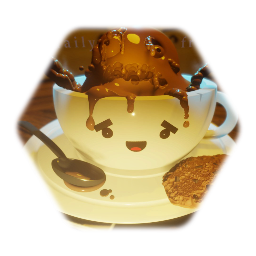 Cute cup & Coffee monster