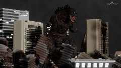 Shin Godzilla wrecks Tokyo