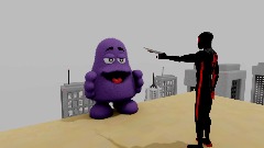 Miles Morales shot Grimace and Grimace died