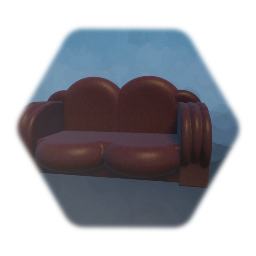 Leather couch asset (2 seater)