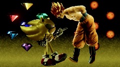 Goku and Sonic render