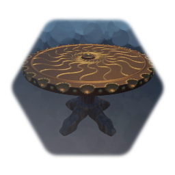 Ornate Metallic Tea Table