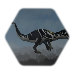 The Isle Allosaurus Red Horn Skin.