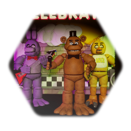 FNAF 1 CELEBRATE POSTER