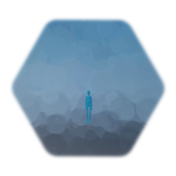 Human with health bar