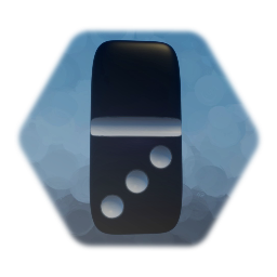 Black Domino - Blank, Three