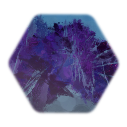 Purple Metalic Paint Splash