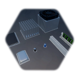 Old Motherboard Components