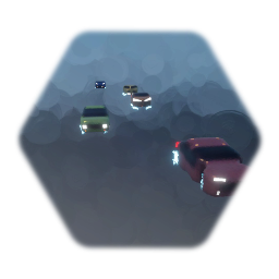 Low-Poly Cyberpunk Traffic