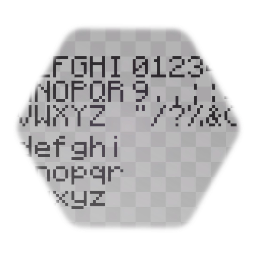 Minecraft Font <term>A - z | 0 - 9 & etc. (Remixable)