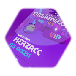 Herzacc Remix de #DreamsCom21 Lanyard Template