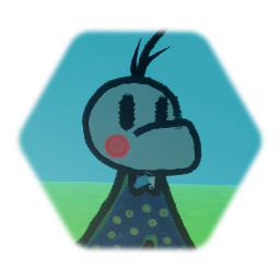 Paper Mario styled character.