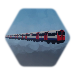 Low Poly London Underground Tube Train