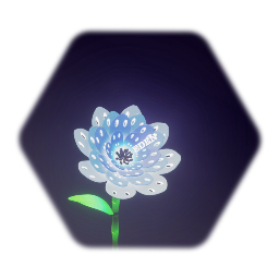 薄青い花