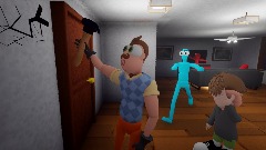 Neighbor fixes a wall