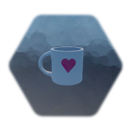 Coffee mug, heart