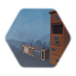 Hello Neighbor 2 - TV and Cabinet