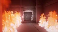 Roblox Doors Animation Figure on Fire