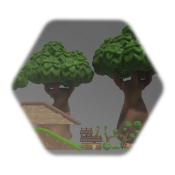 Jungle Level Assets - Super Mario Bros.