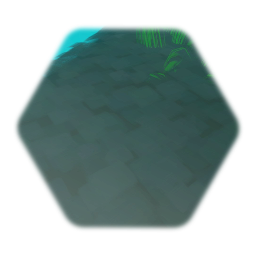 Dirt with puddle a long grass