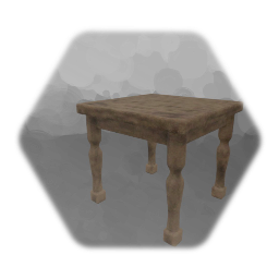 Amnesia prop: Small wooden table