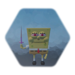 Spongebob (angry with sword)