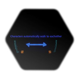 Automatically walk to eachother