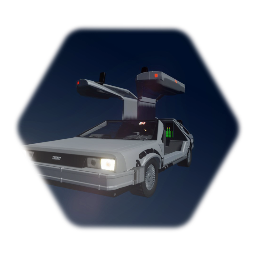 Delorean Time Machine with interiors