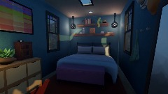 Tiny home bedroom