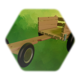 Wooden scrap kart