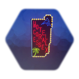 Remix of Hotel Coral Essex sign (remastered)