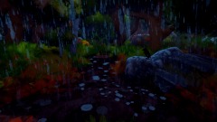 Rain in the woods