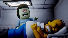 Homero pierde el bebe.