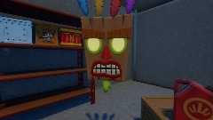 Uh... Meow? With Aku Aku