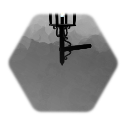 Gothic wall gas lamp