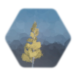 Yellow tree with fleck