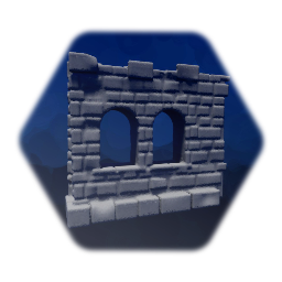 Crystalonia Castle Wall Windows B - Tileable - TCCryst0026b