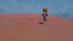 Wario on the default plain