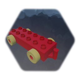 Duplo block on wheels