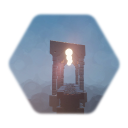 Steampunk metalic cog platform