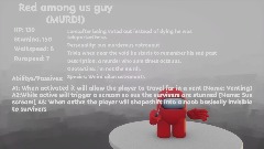 Demise Rush - red among us guy
